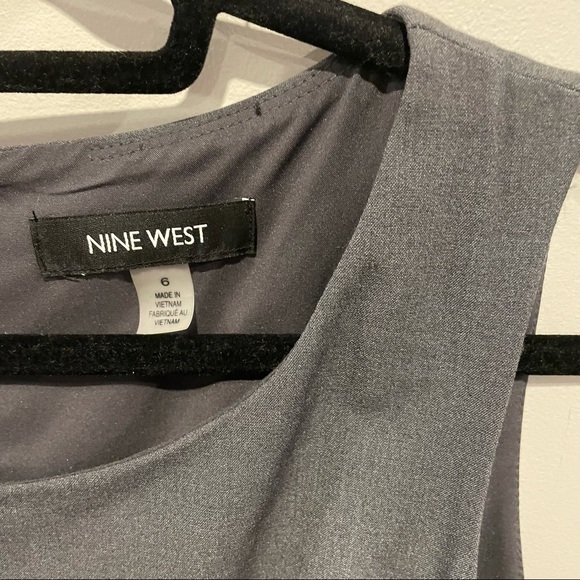 BNWT Nine West Sleeveless Stretch Dress Grey - Picture 6 of 12